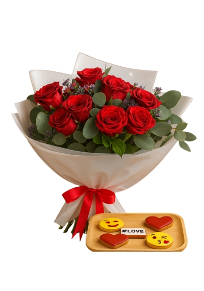 Flower Bouquet With Cookies